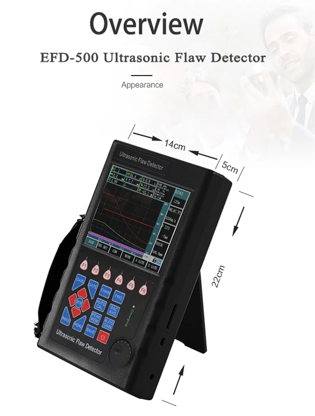 High Quality Industrial NDT Testing Machine Ultrasonic Testing Ut Flaw Detector for Welding